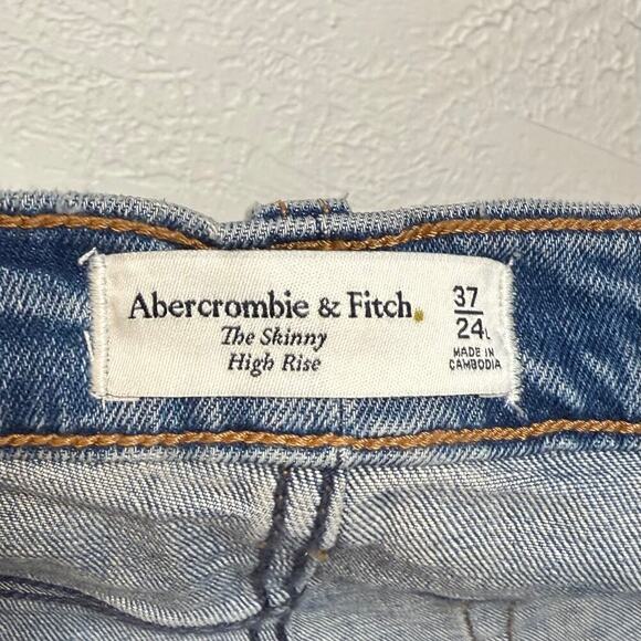 Abercrombie & Fitch The Skinny High Rise NWT Plus Size 37 / 24 Long - Picture 3 of 4